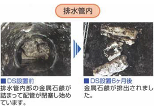 配水管内